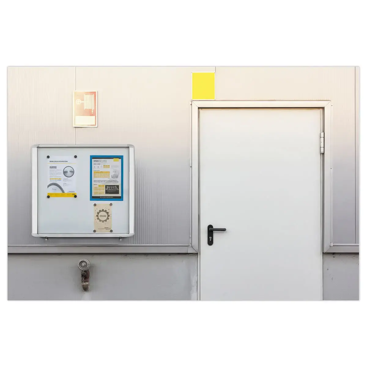 Waterdichte buitenvitrine met hefdeur 15A4