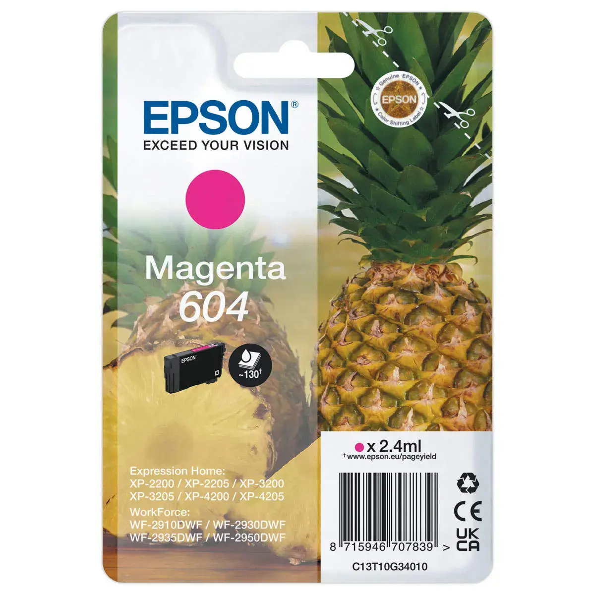 Inktcartridge EPSON 604 Magenta 