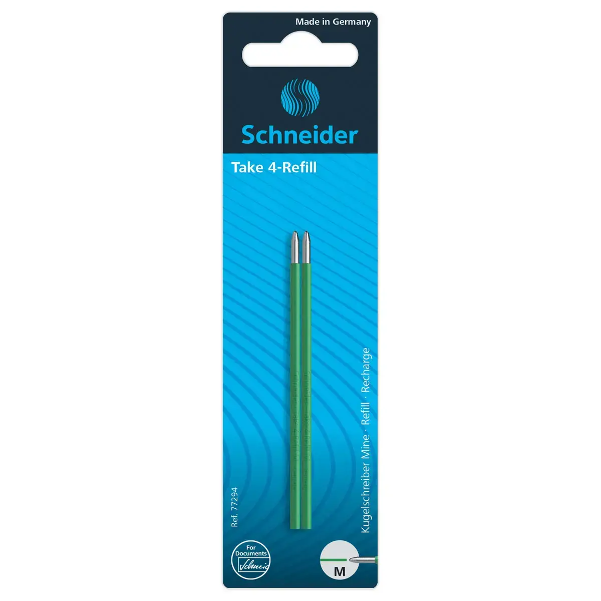 2 navullingen voor vierkleurige pen "Take 4" groen
