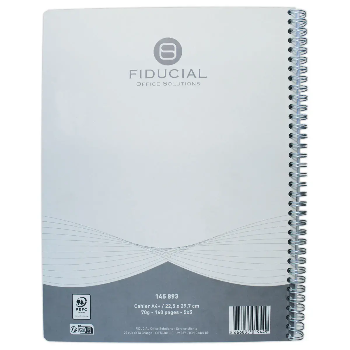 Spiraalschrift -  70g - A4+- 160 p - FIDUCIAL 