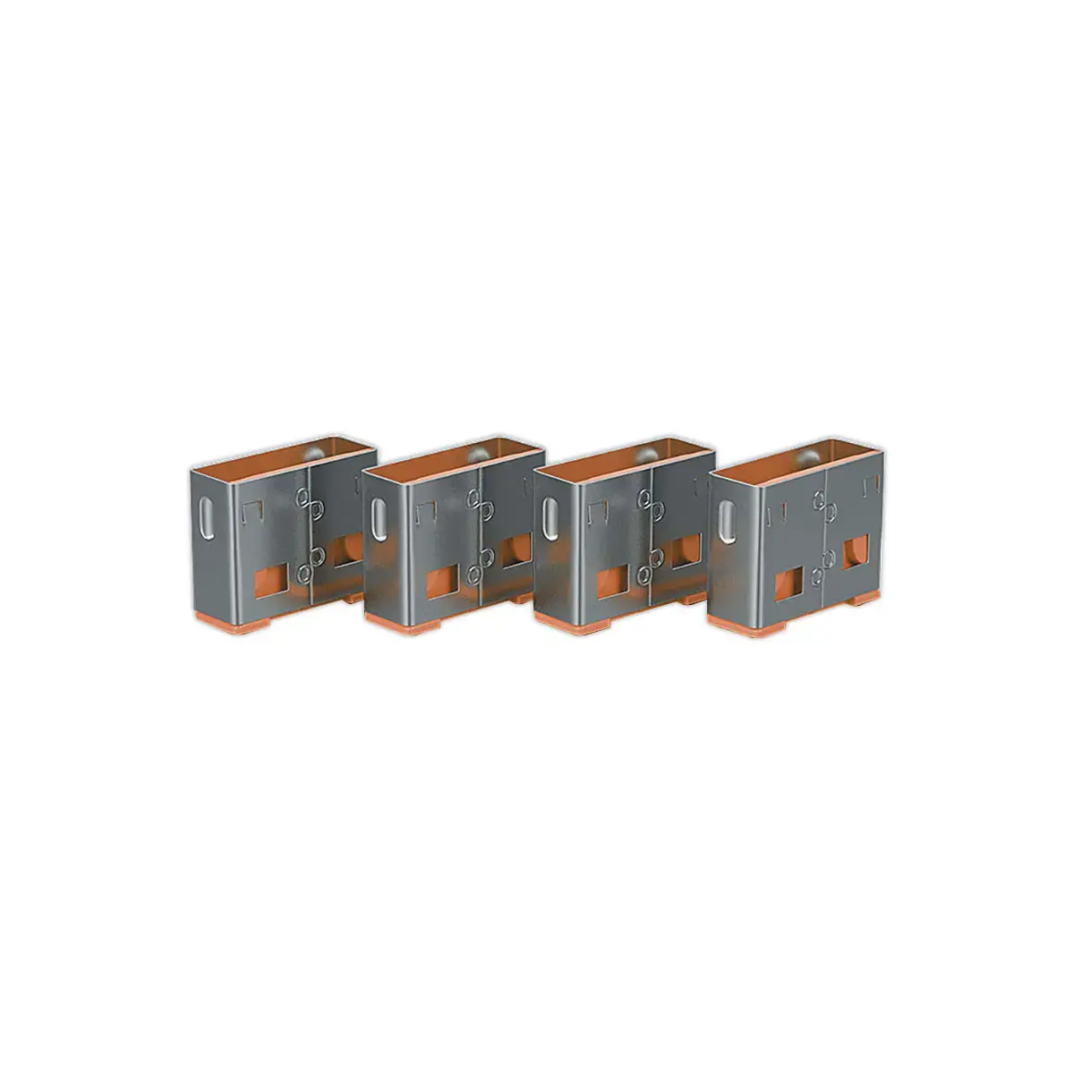 USB Type A-poortblokkeringssleutel - 4 sloten - Oranje - LINDY