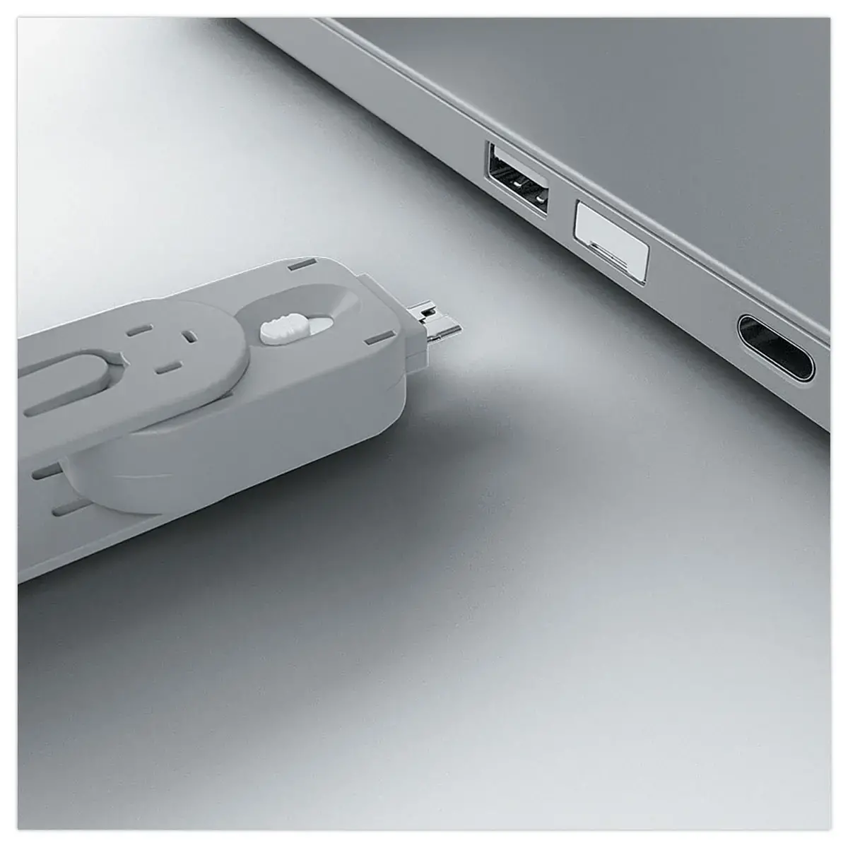 USB Type A-poortsleutelblokkering - 4 sloten - Wit - LINDY