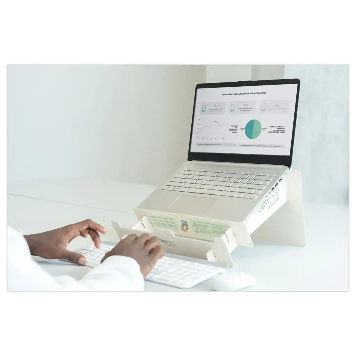 Steun voor draagbare PC ERGO OPTI-2 -Optimeo 