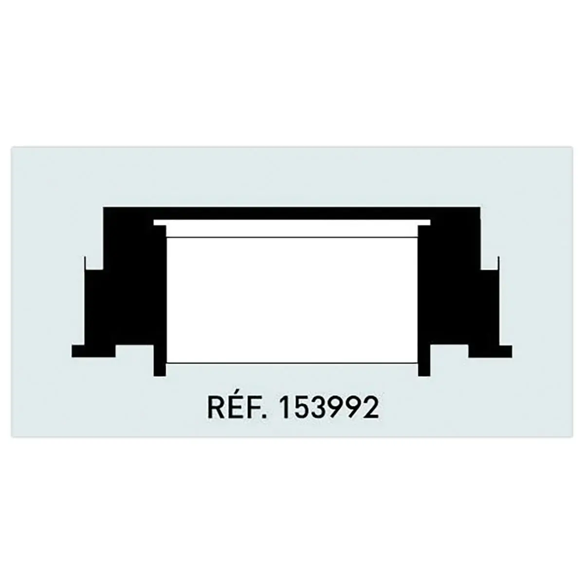 Zwarte inktroller voor etiketteermachines Agipa 146492 en 146493