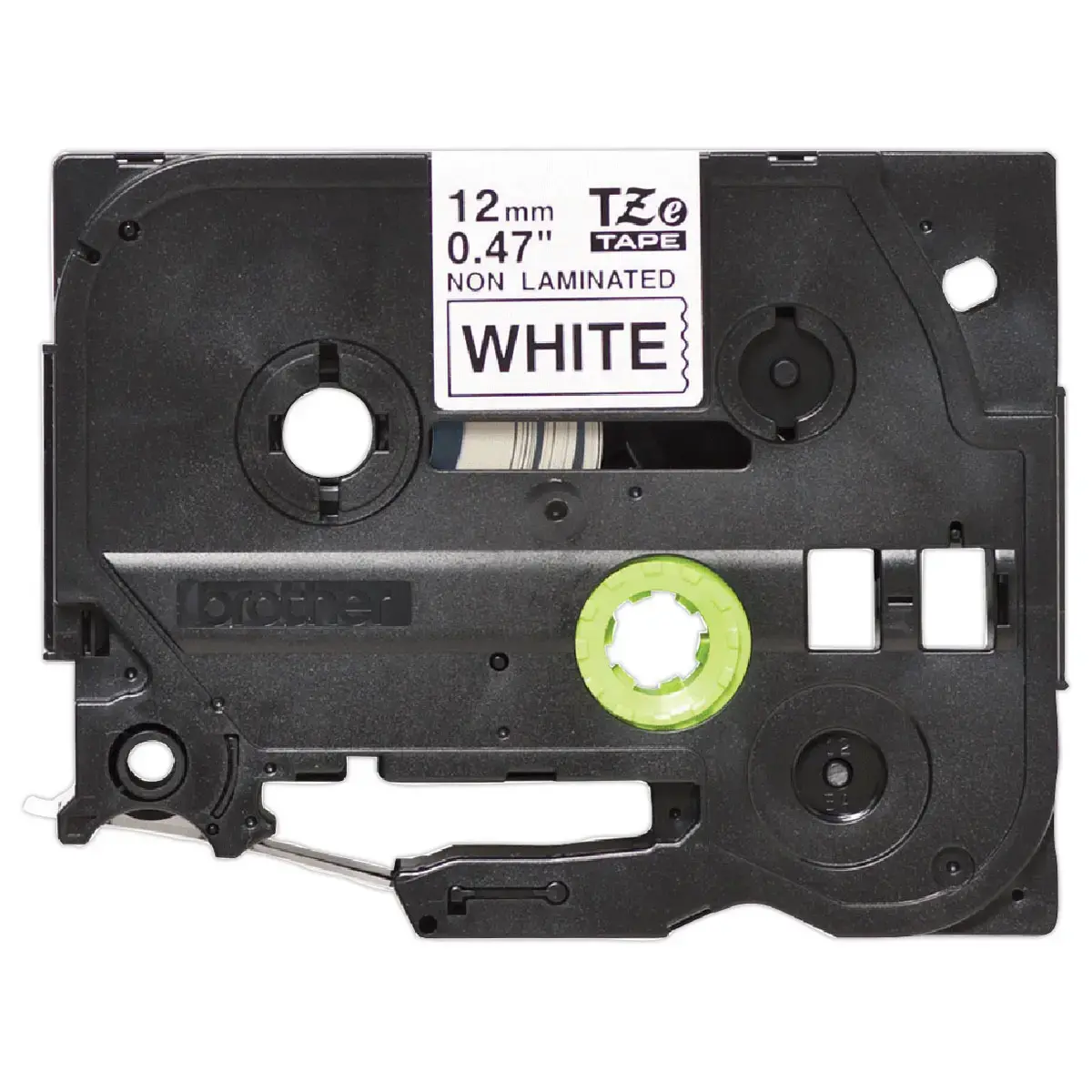Brother tape cartridges TZEN 231 zwart / wit 12 mm 