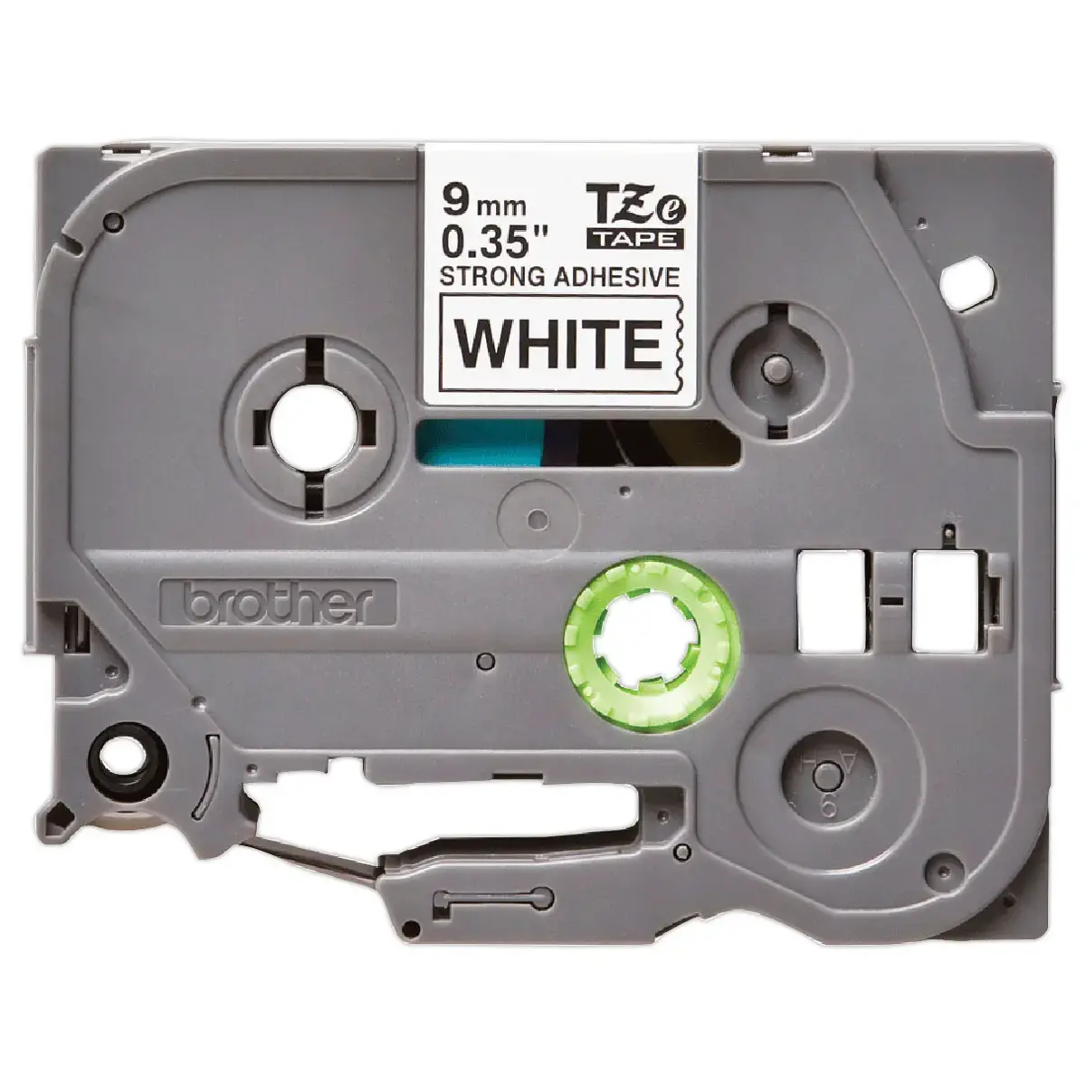 Brother TZe-S221 tape cassette 9 mm zwart / wit 