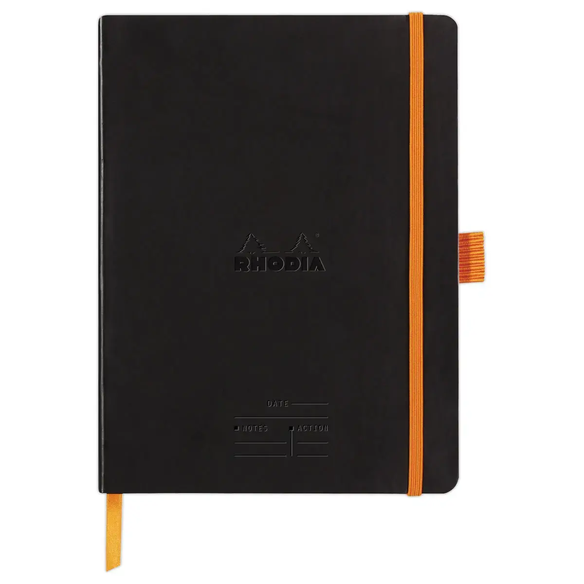 Agenda notitieboek perpetueel Meeting RHODIA 16x21 cm Zwart 
