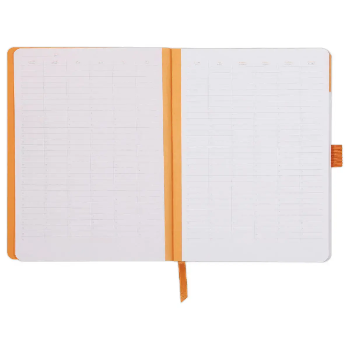 Agenda notitieboekje Perpetueel Meeting RHODIA 16x21 cm Coquelicot