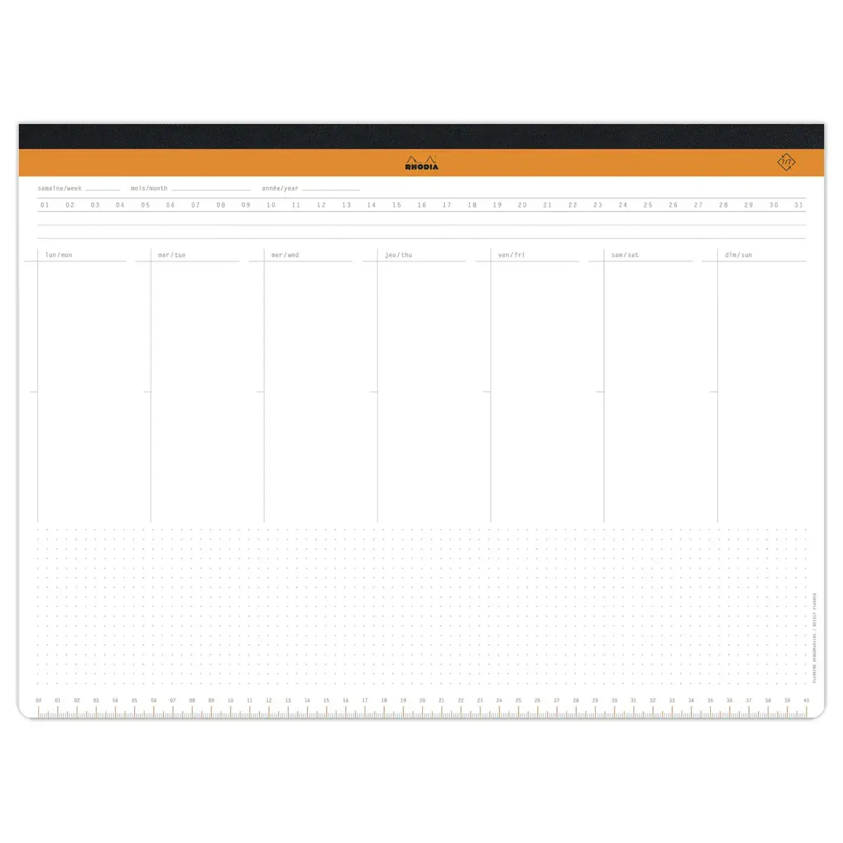 Perpetuele kalender onderlegger A3 Rhodia