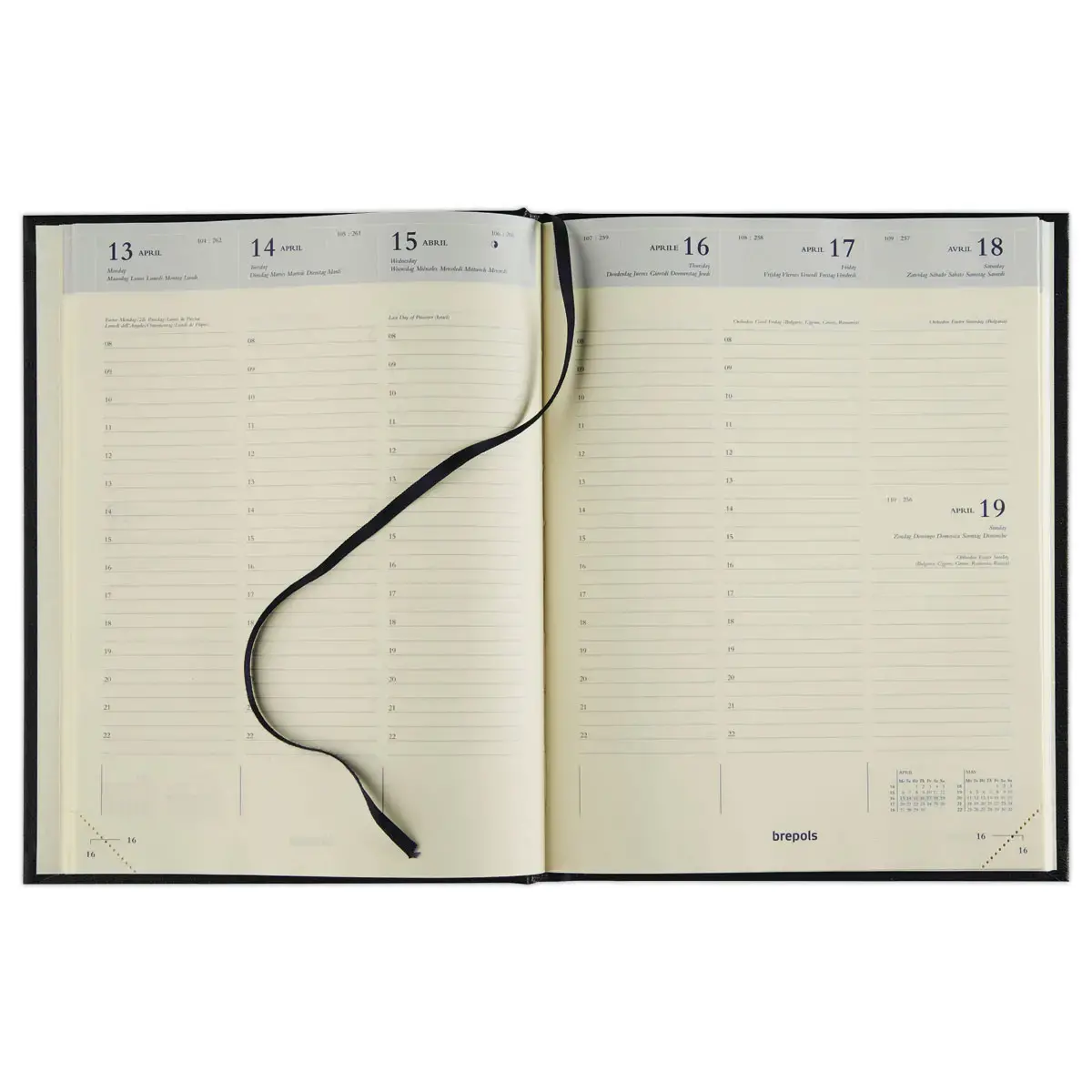 Agenda weekkalender Brepols TIMING Cube -17 x 22 cm - Assortis