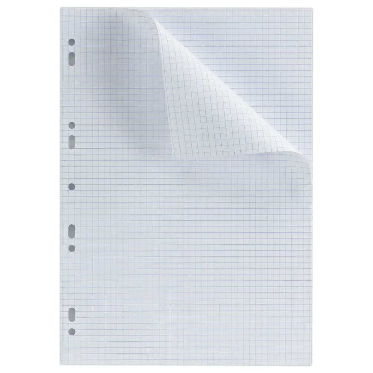 50  dubbele vellen schrijfpapier A4 70g 5x5 9 perforaties 
