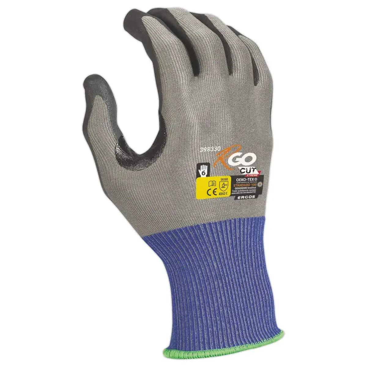 12 Snijbestendige beschermhandschoenen R'GO CUT XTREME 398330 - Maat 18 - Maat 6 - RG 