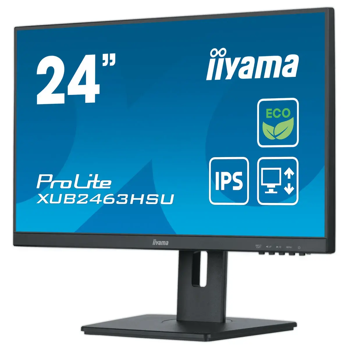Monitor IIYAMA 24" Green met in hoogte verstelbaar ergonomisch voetstuk
