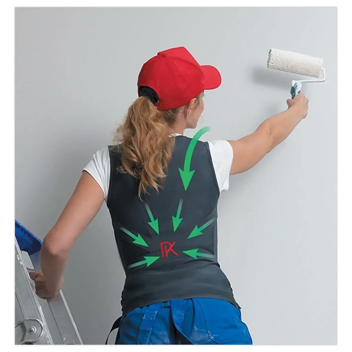 Dames rugbeschermend vest LYNE PRO - Maat XS - PERCKO