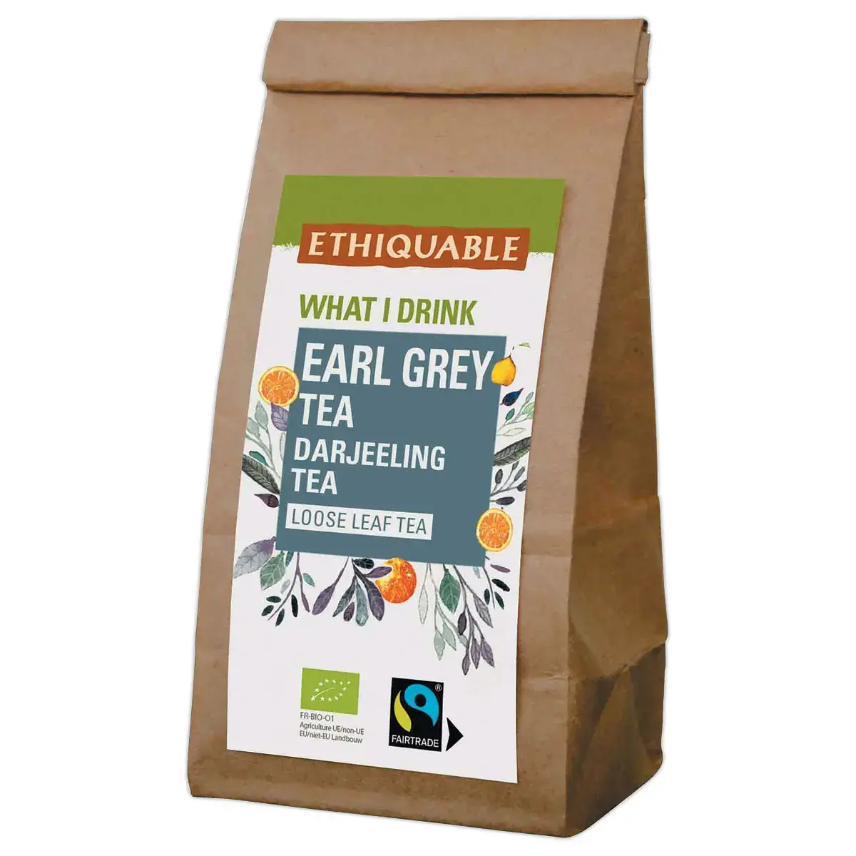 Zwarte losse thee Earl Grey Darjeeling 100g - ETHIQUABLE