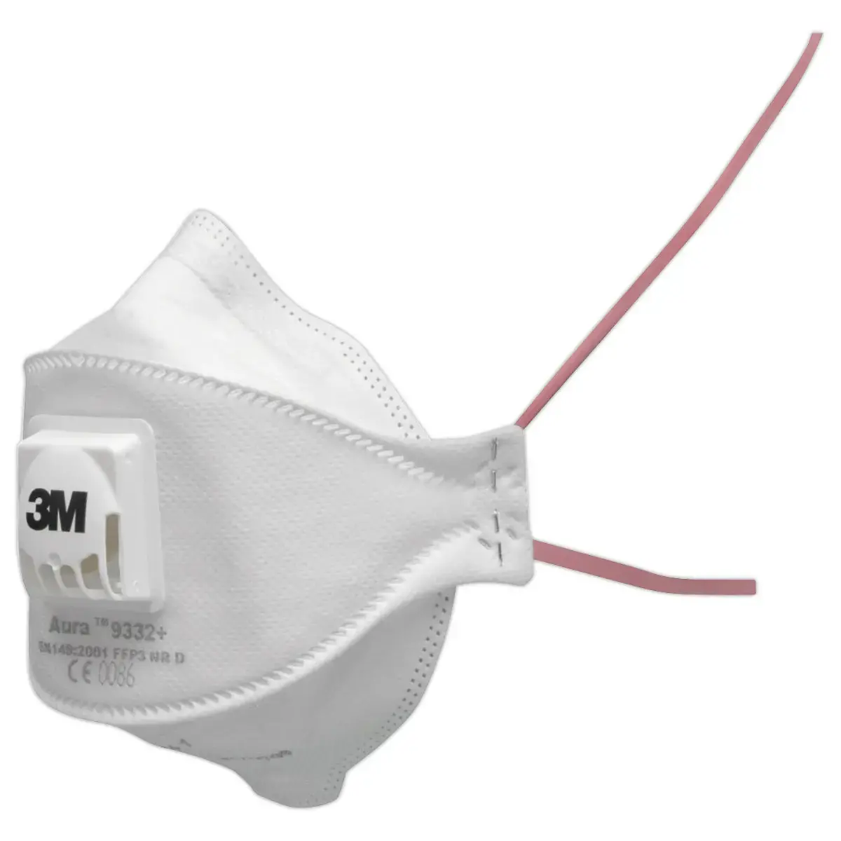 10 FFP3 Beschermingsmaskers AURA 9332+ - Met ventiel - 3M