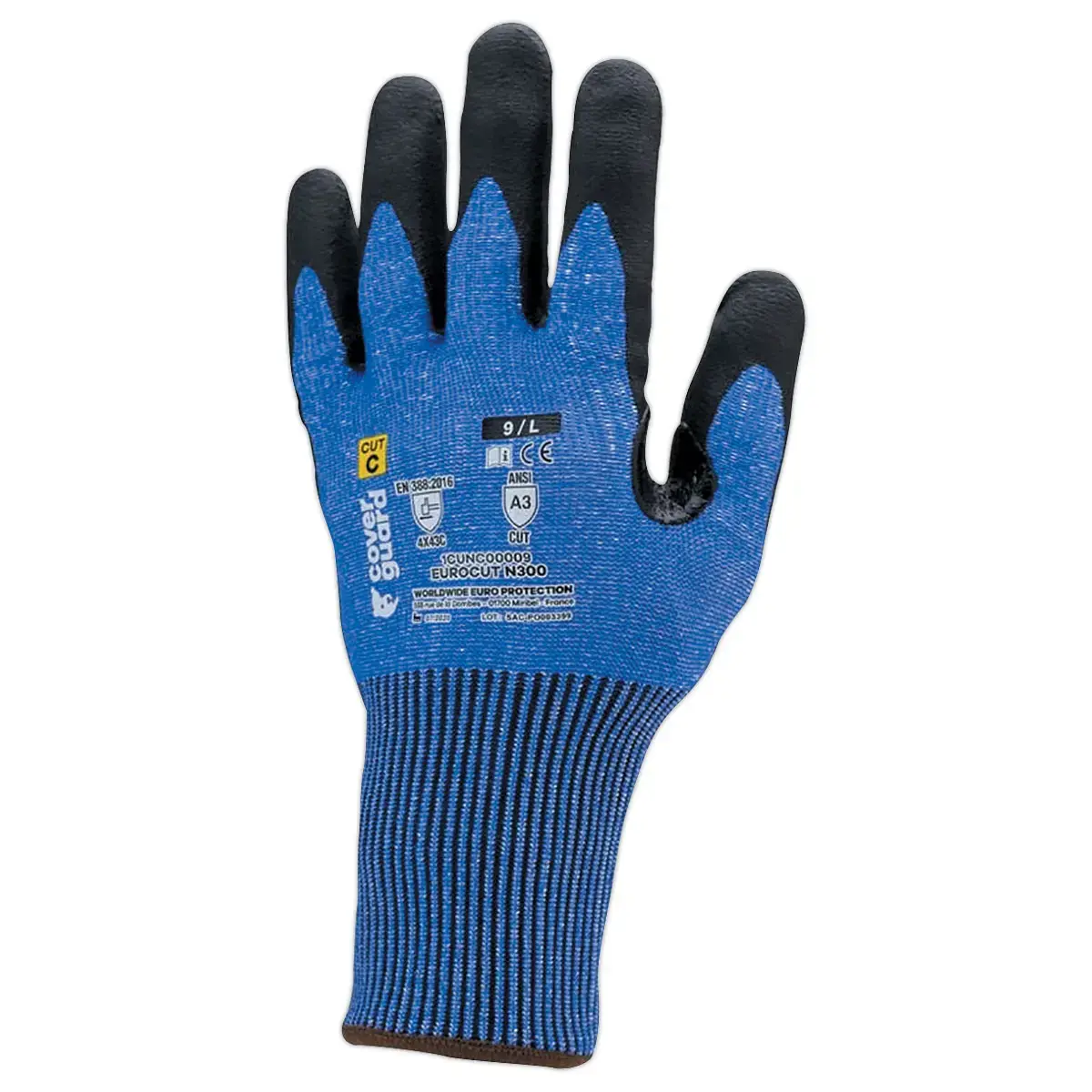 10 Snijbestendige EUROCUT N300 hanthandschoenen – Gauge 13 - Maat 10 - RG