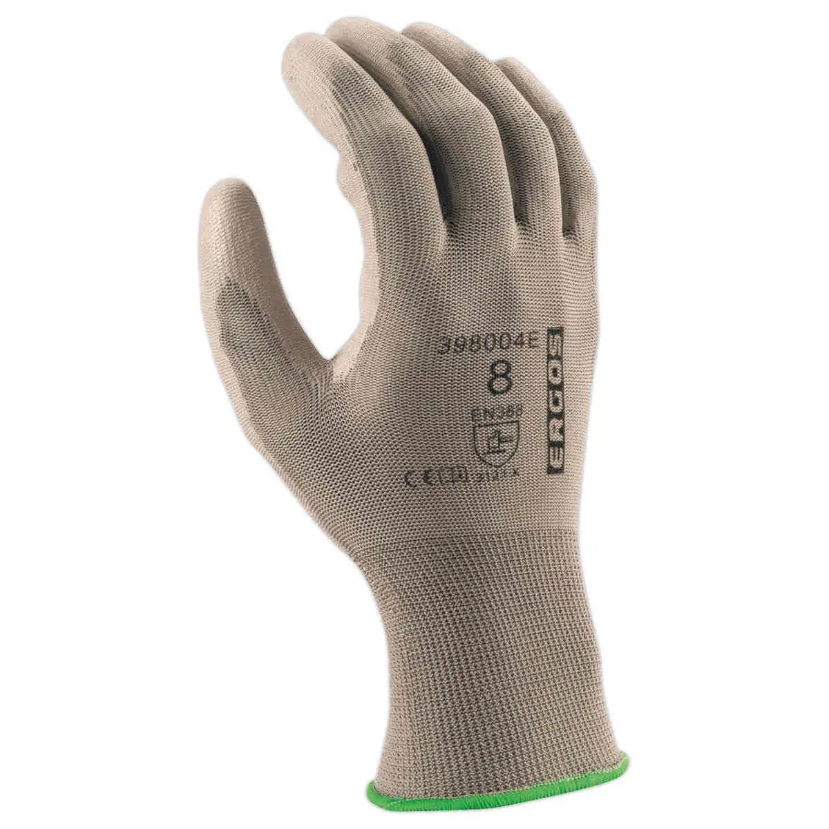 12 paar polyester handschoenen - grijs - Maat 11 - RG