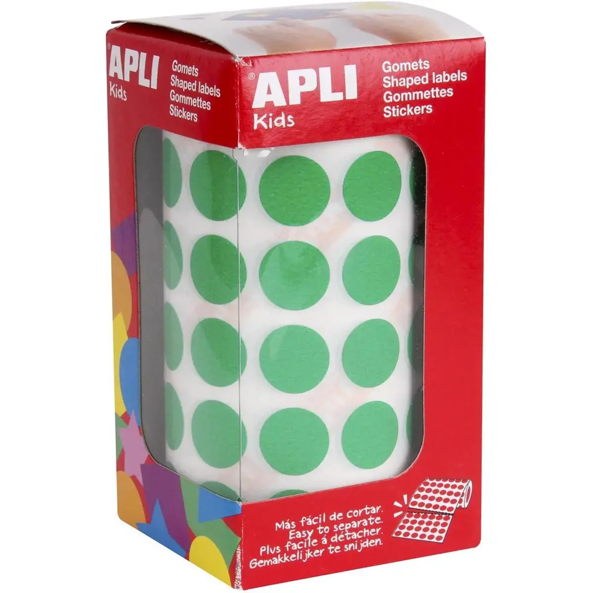 Set van 168 ronde kleefpastilles signalisatie - Ø 15 mm - geel