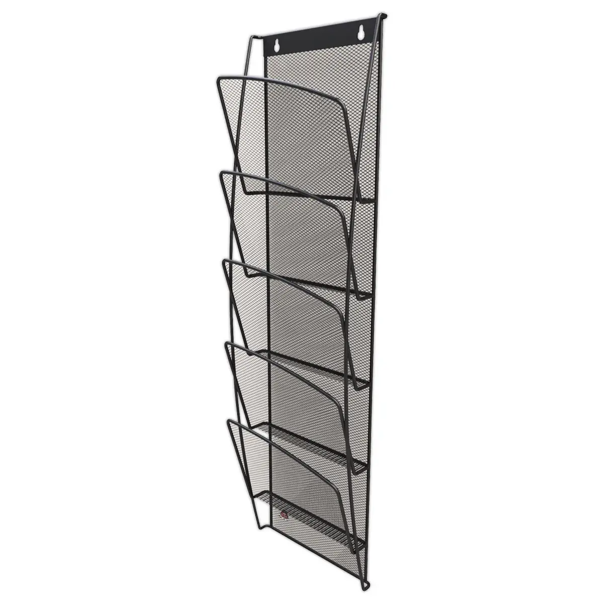 Wanddisplay A5 in metalen gaas
