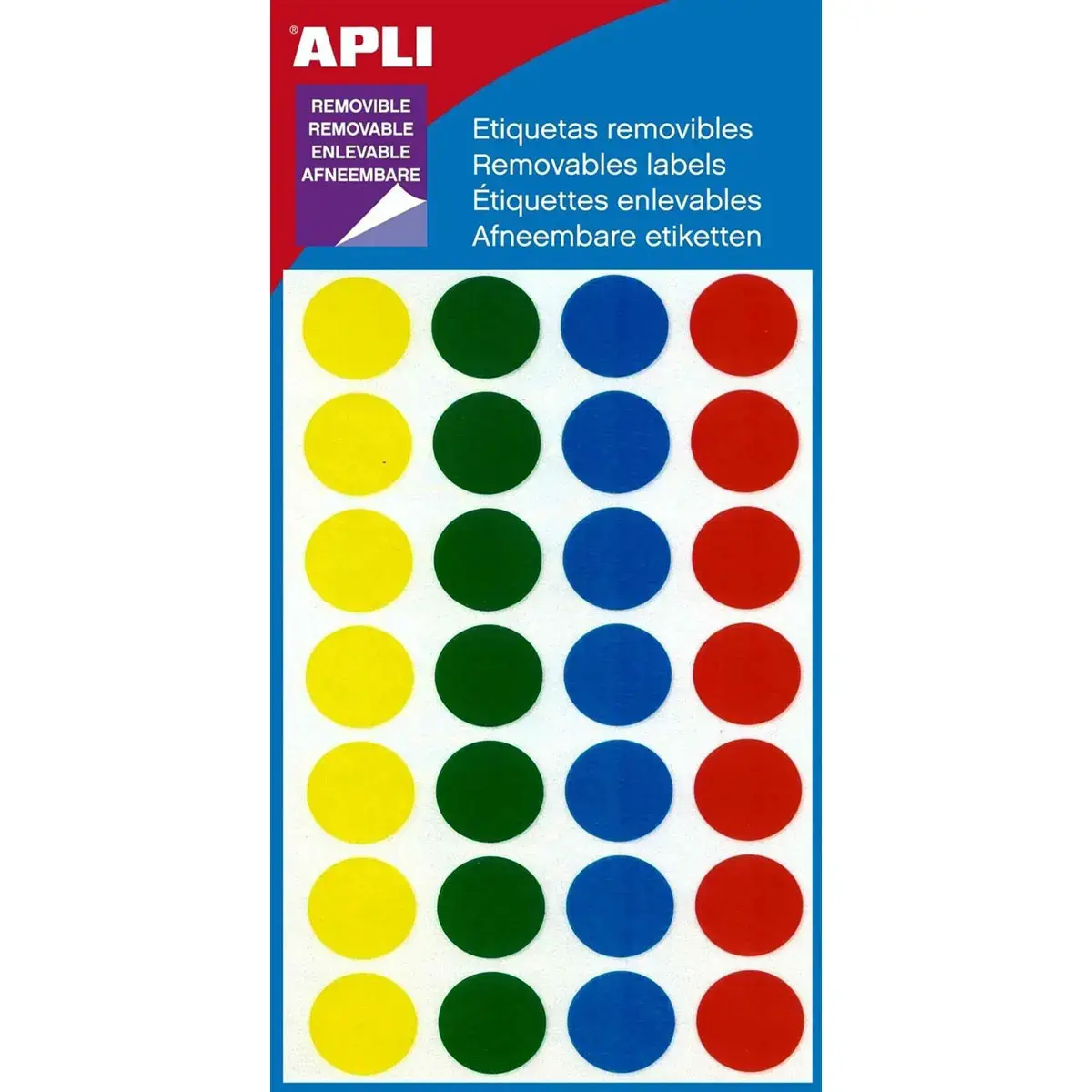 Ronde kleefpastilles - Ø15 mm - Diverse kleuren - APLI