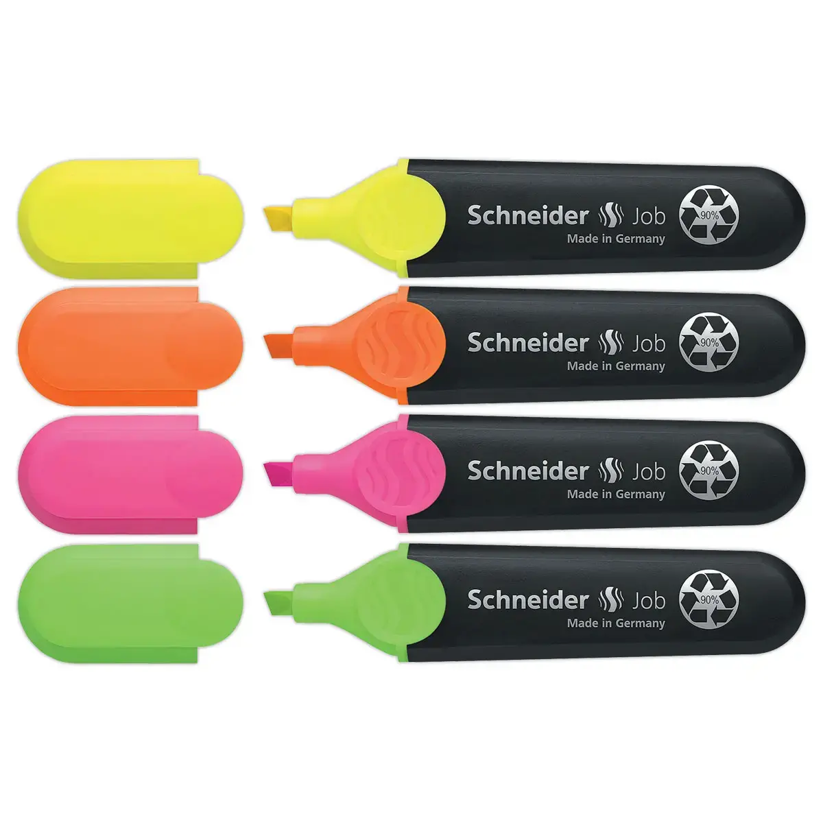4 Markeerstift Job bijpassende etui 4 stuks