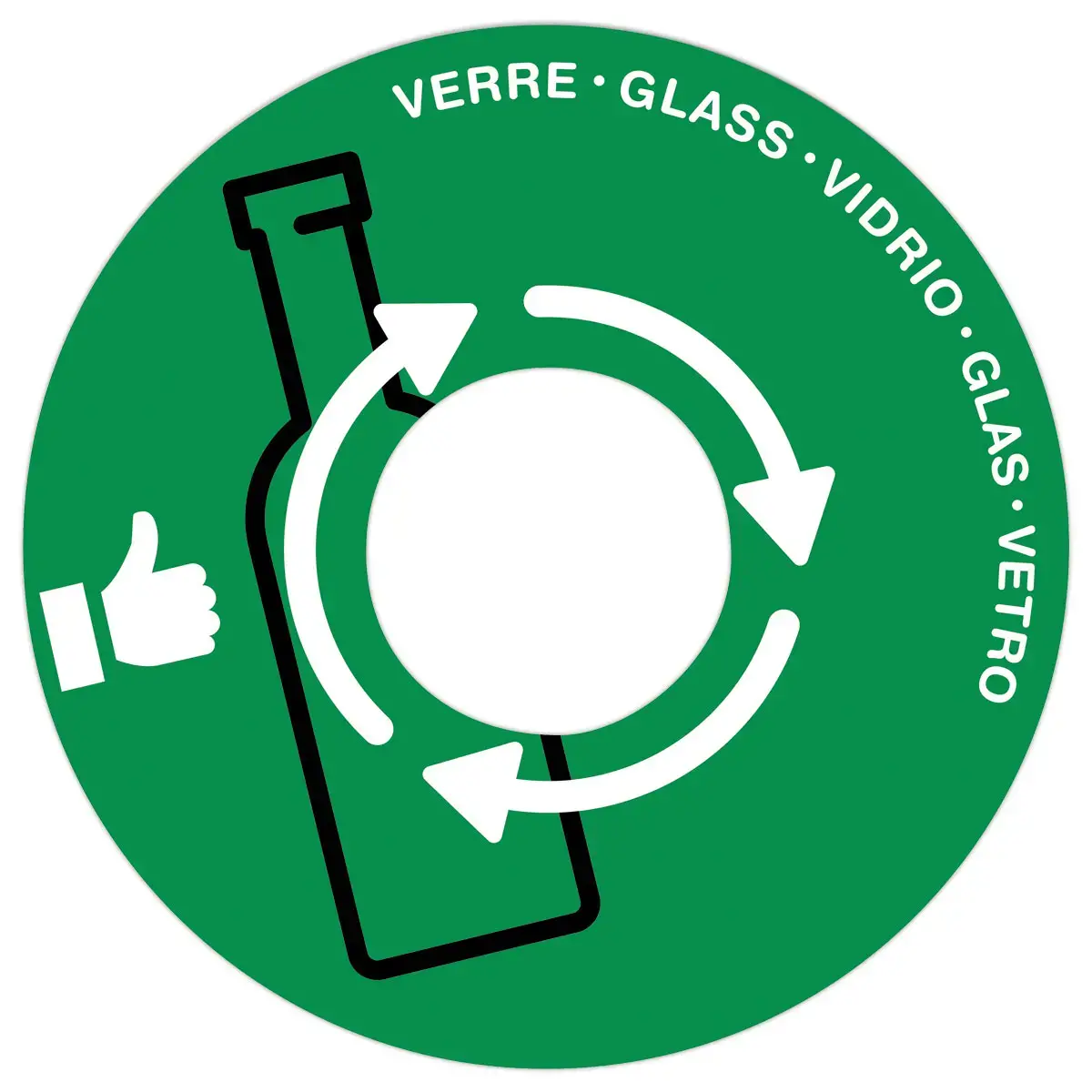 groen sorteringsdeksel