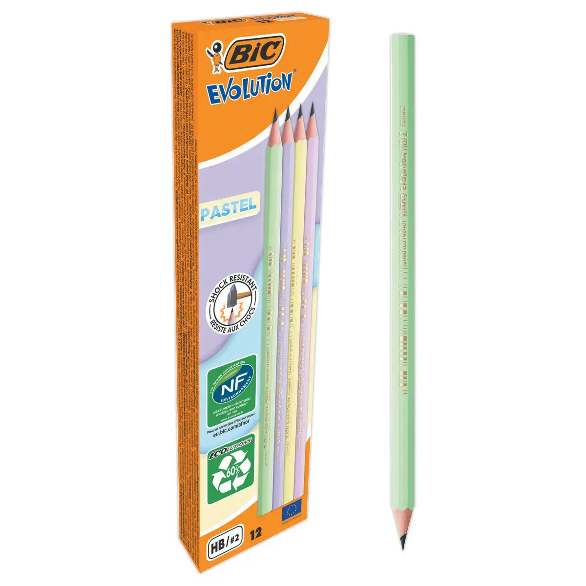 12  Pastel potlood BIC 