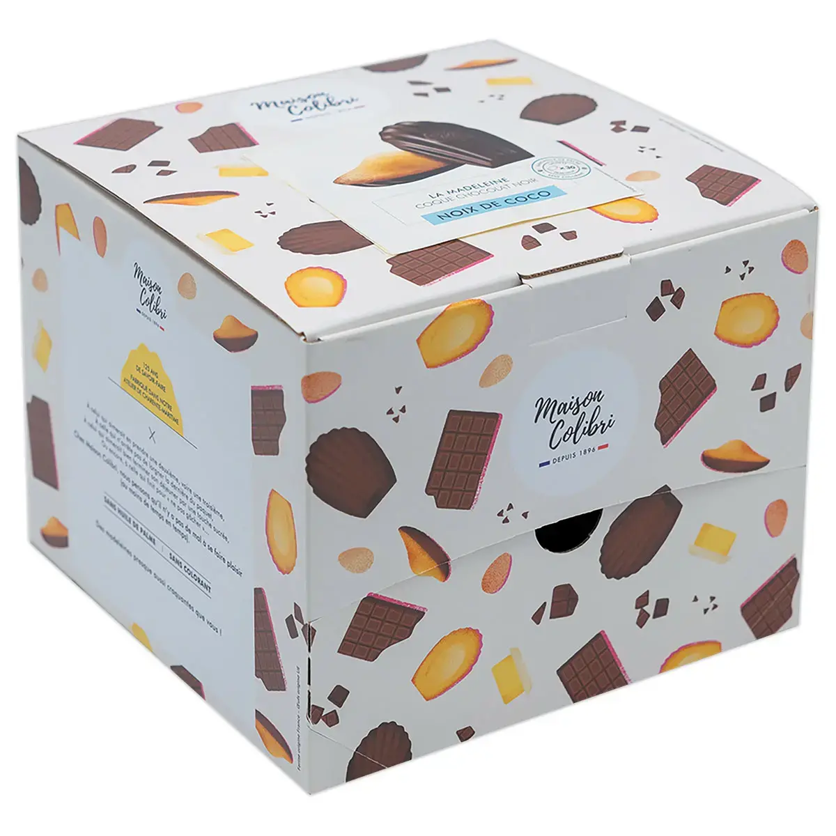 30 Madeleines met kokos en pure chocolade - Maison colibri