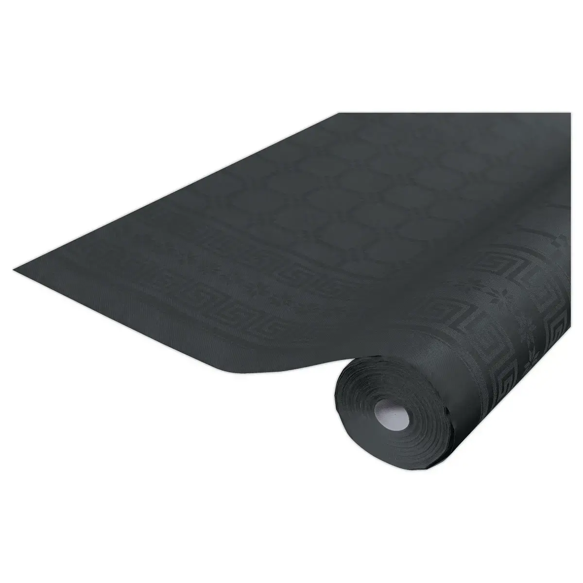 Papieren tafelkleed 6x1,18 m in rol Zwart - Pro tafelkleed