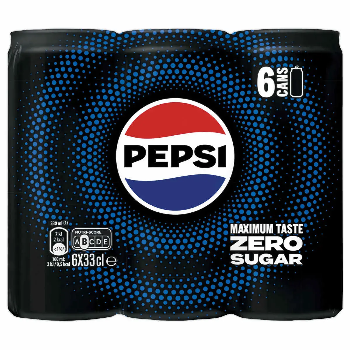 6  Pepsi Zero Max smaak 33CL 