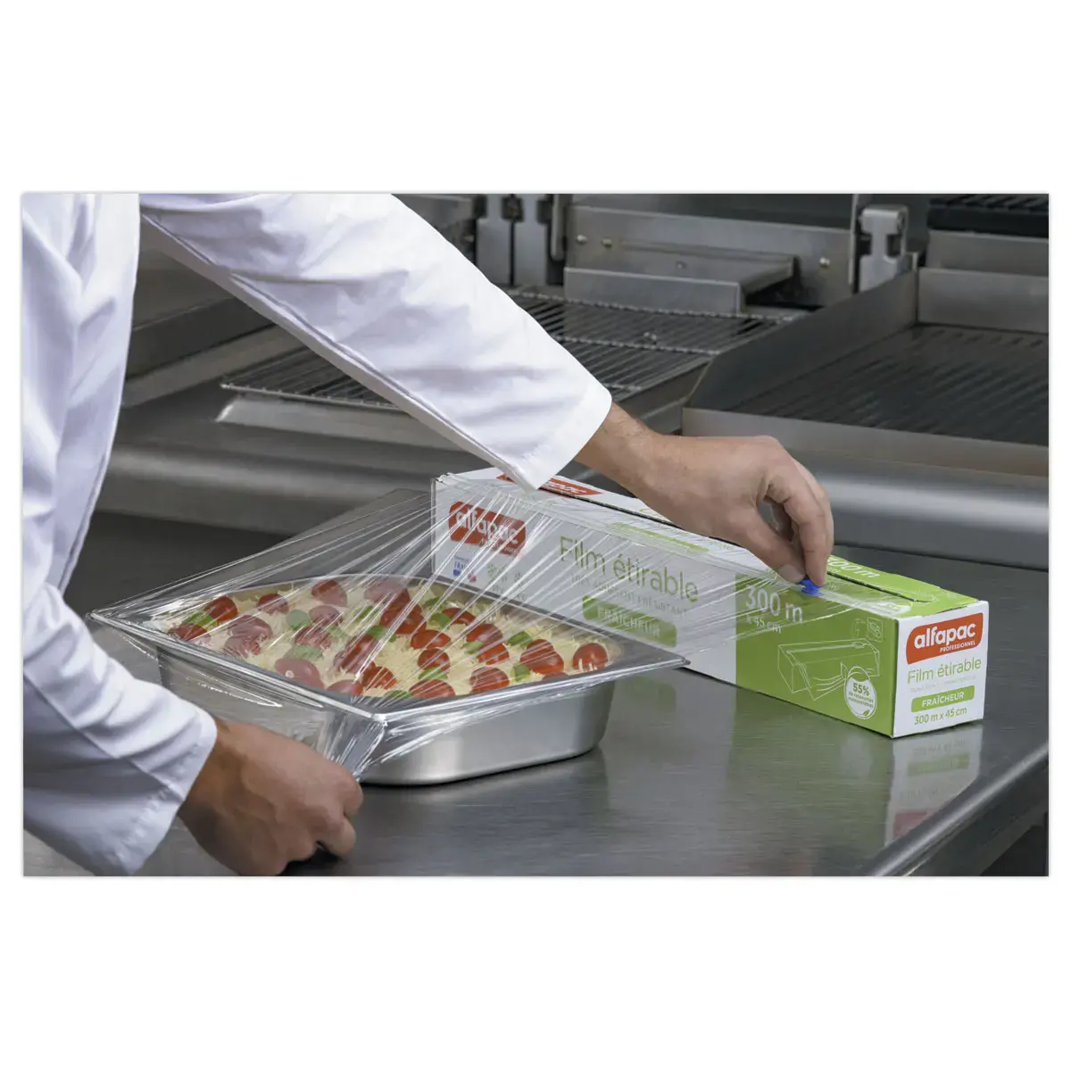 Verpakking met rekfolie 300 m x 45 cm