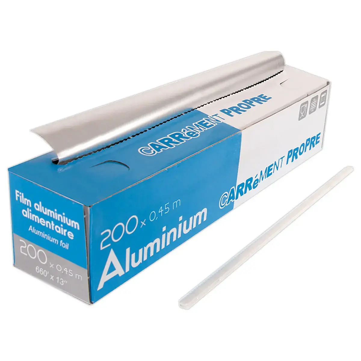 Aluminiumfolie dispenser 45 cm x 200 m