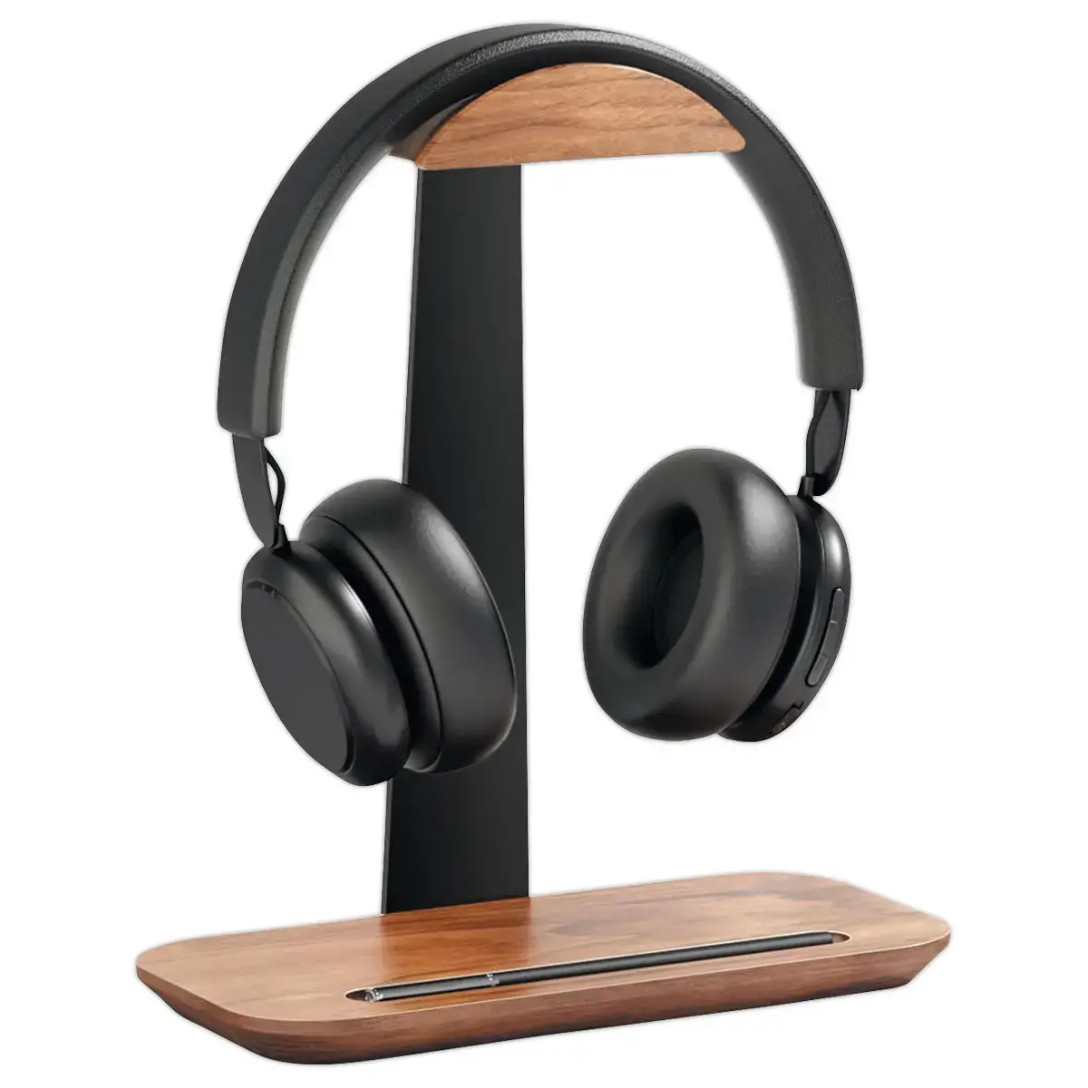 Houten hoofdtelefoonhouder