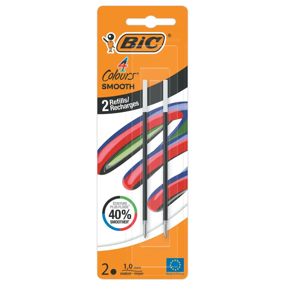 Herlading voor BIC 4C smooth balpen Zwart