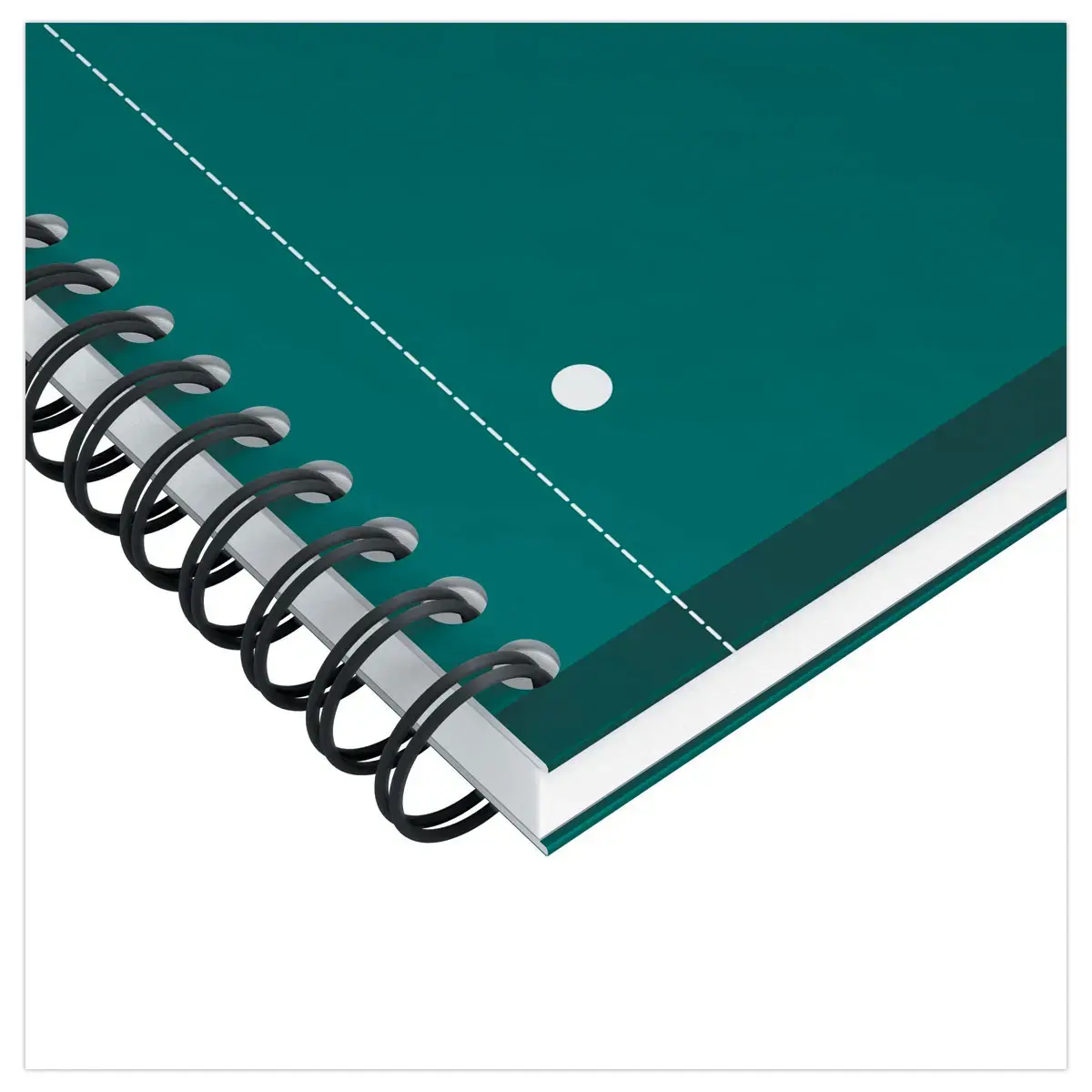 Spiraalnotitieboek A4+, 160p, 5x5, Oxford international Groen