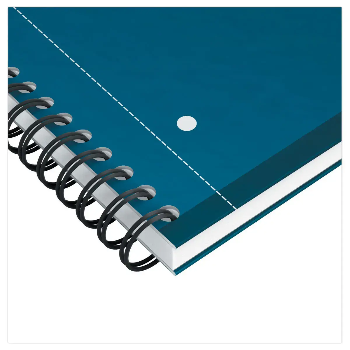 Spiraalnotitieboek A4+, 160p, 5x5, Oxford international Petrol 