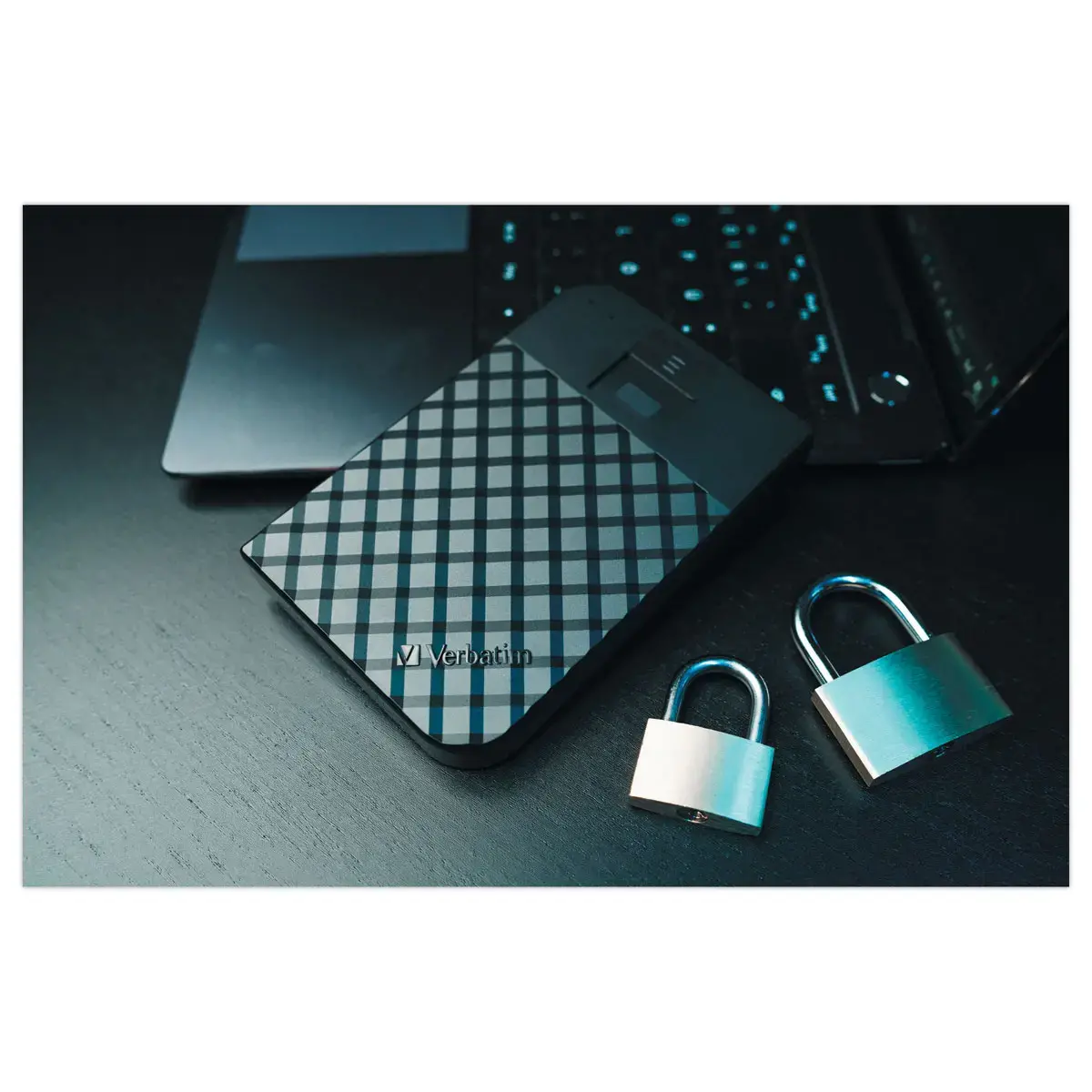 Externe harde schijf USB 3.1 met vingerafdruk 2 TB 