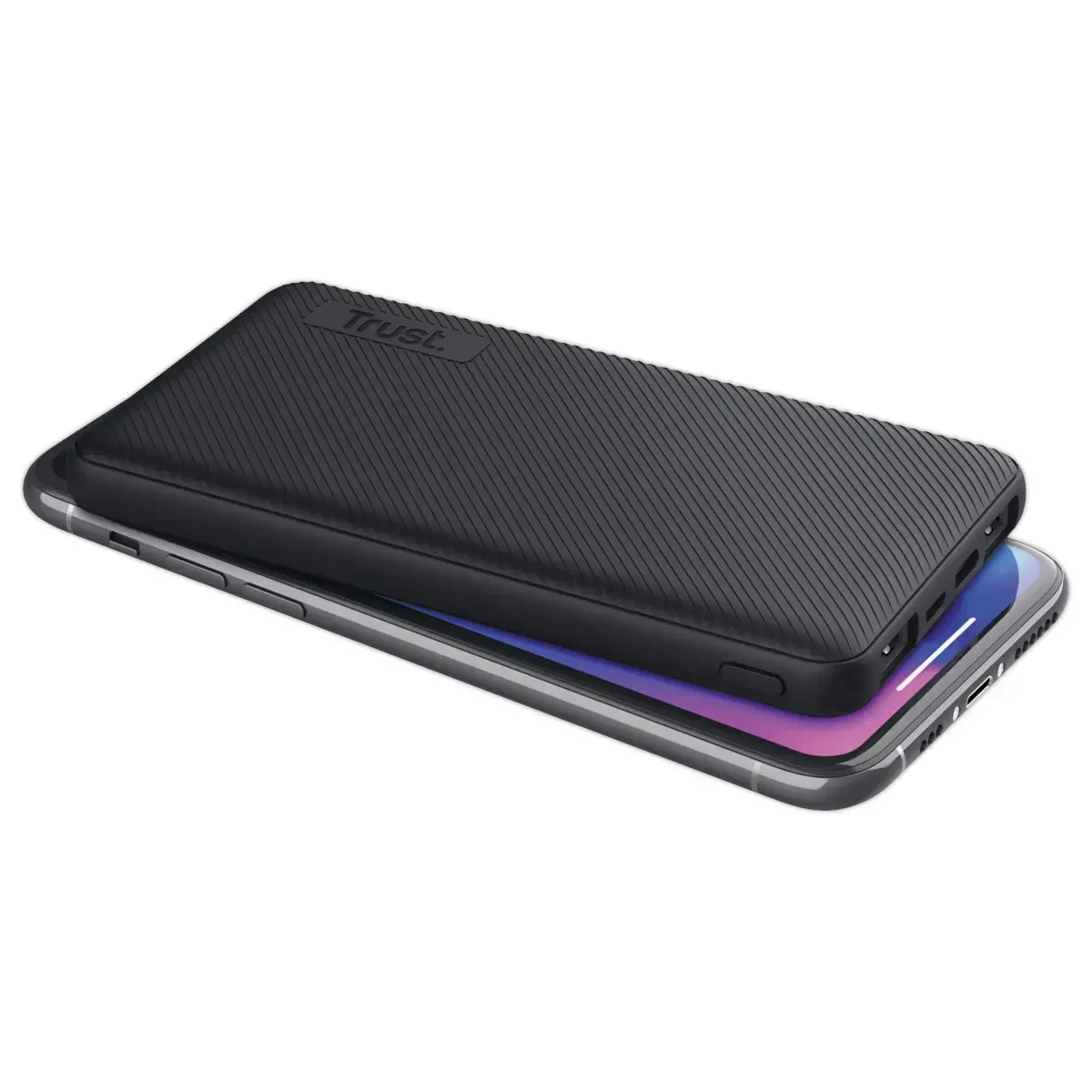 Externe batterij Powerbank Trust PrimoEco 10.000 mAh - Zwart