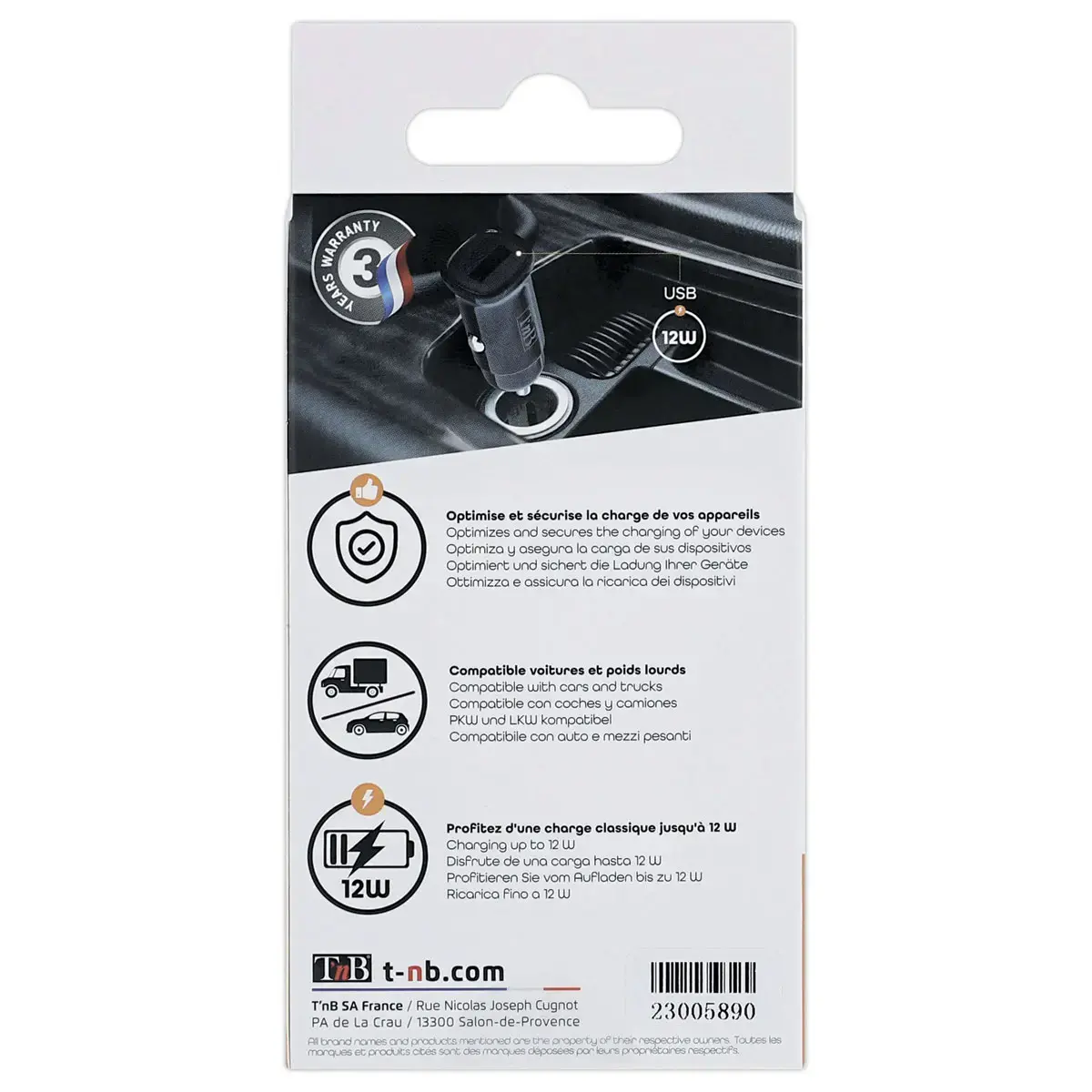 Sigarettenaansteker lader 1 x USB-A