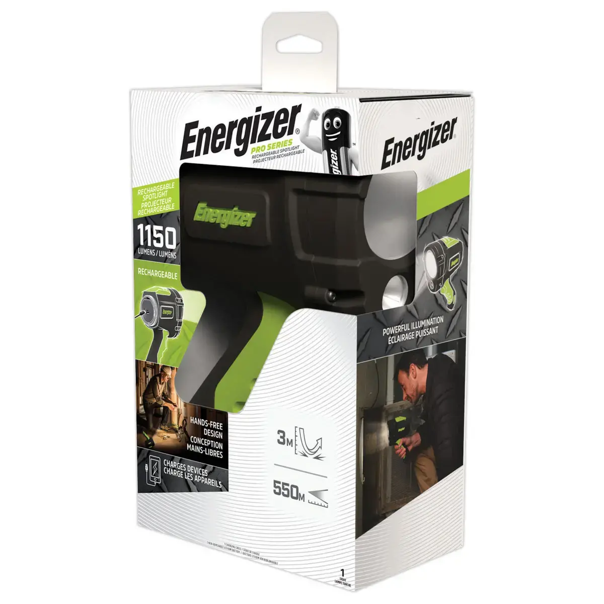 Oplaadbare projector Energizer 1150 lumen