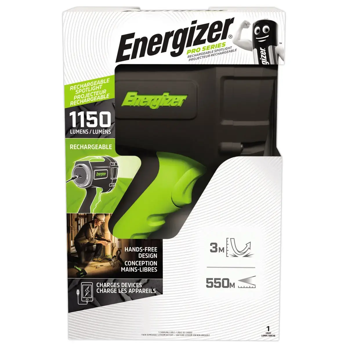 Oplaadbare projector Energizer 1150 lumen