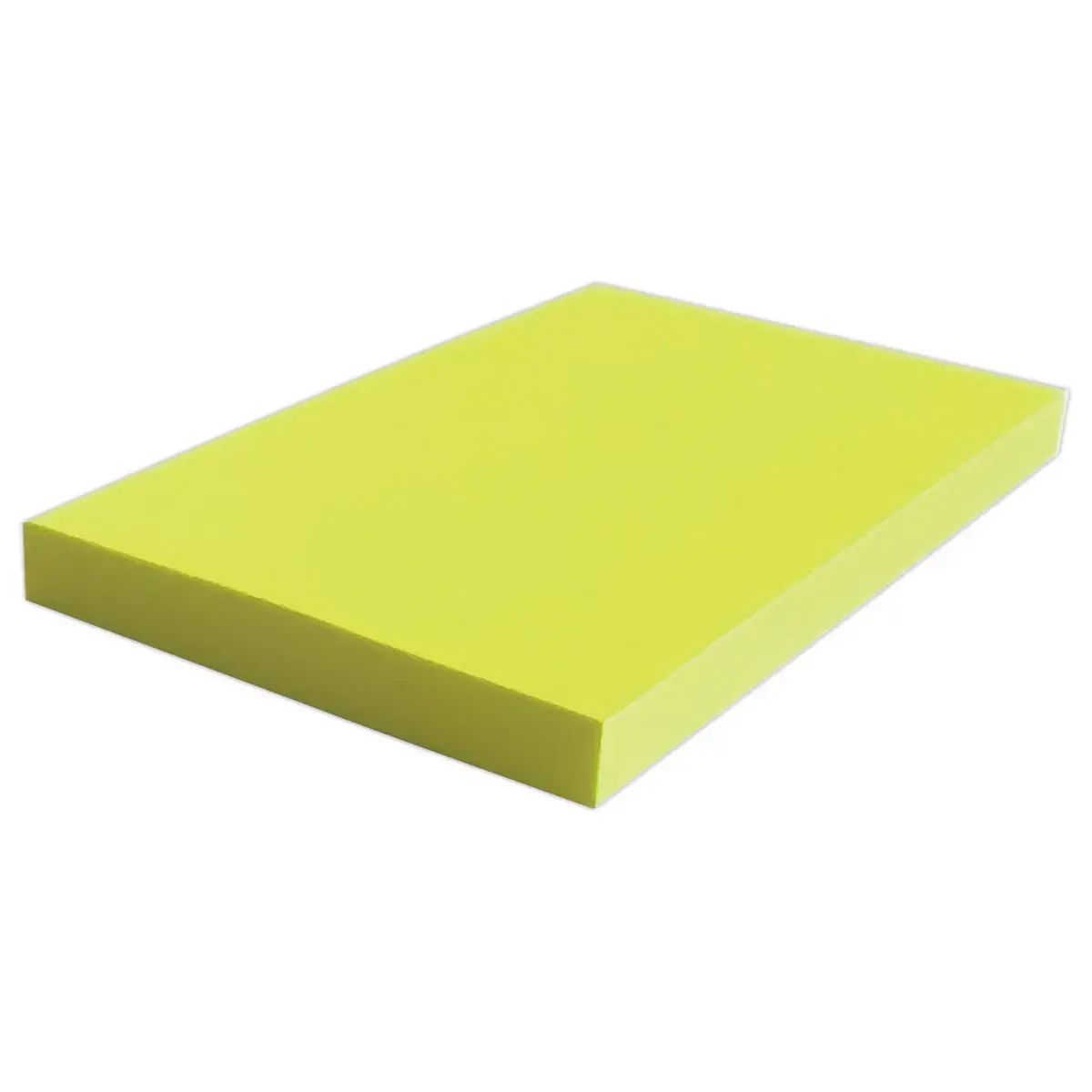 Blok zelfklevende memoblaadjes 125 x 75 mm Fluogeel