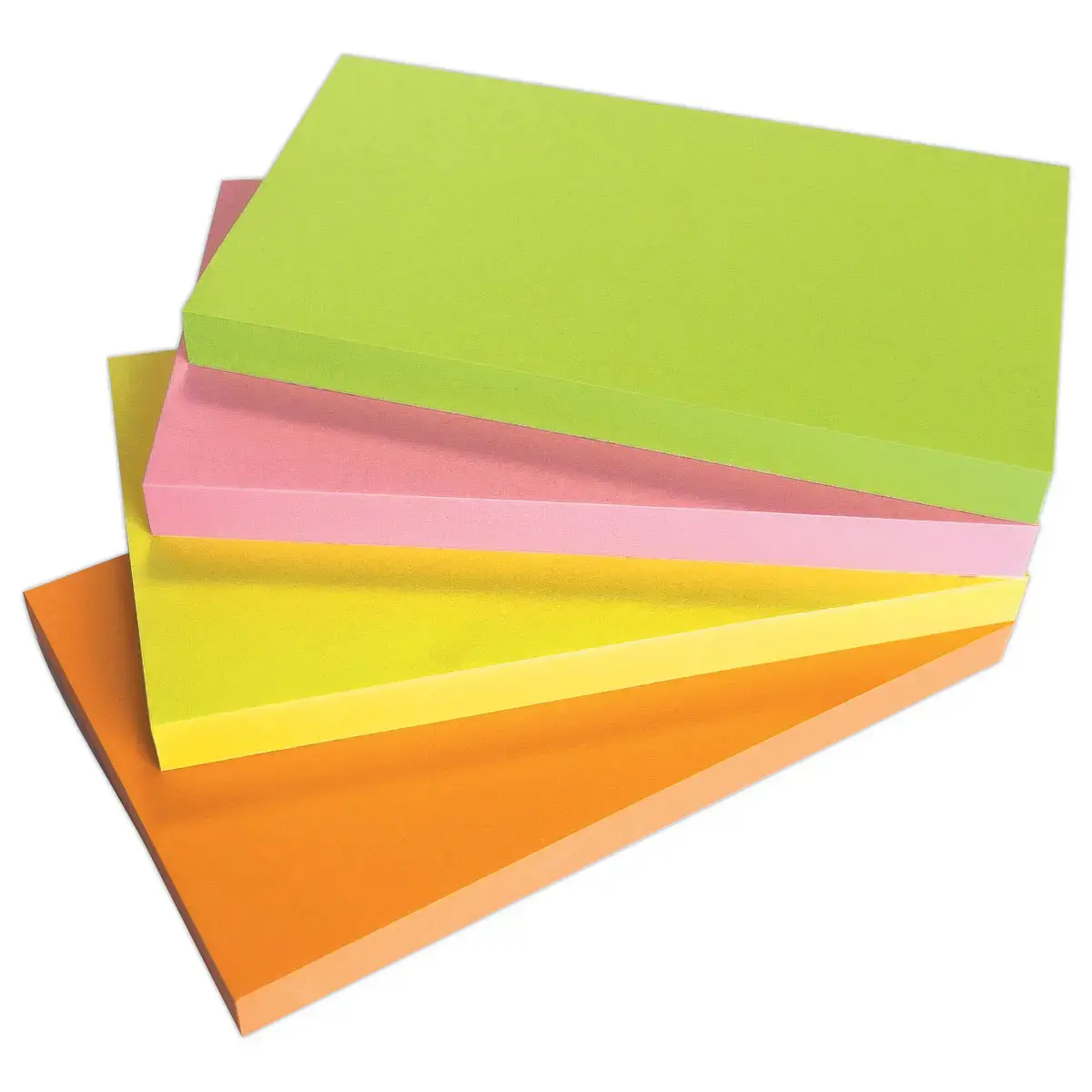 Blok zelfklevende memoblaadjes 125 x 75 mm Fluoroze