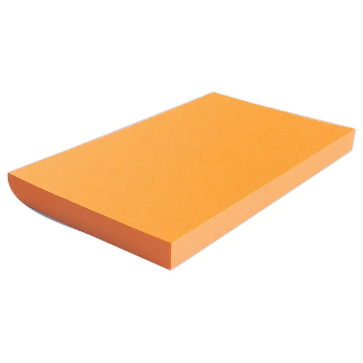 Blok zelfklevende memoblaadjes 125 x 75 mm Fluo-oranje 