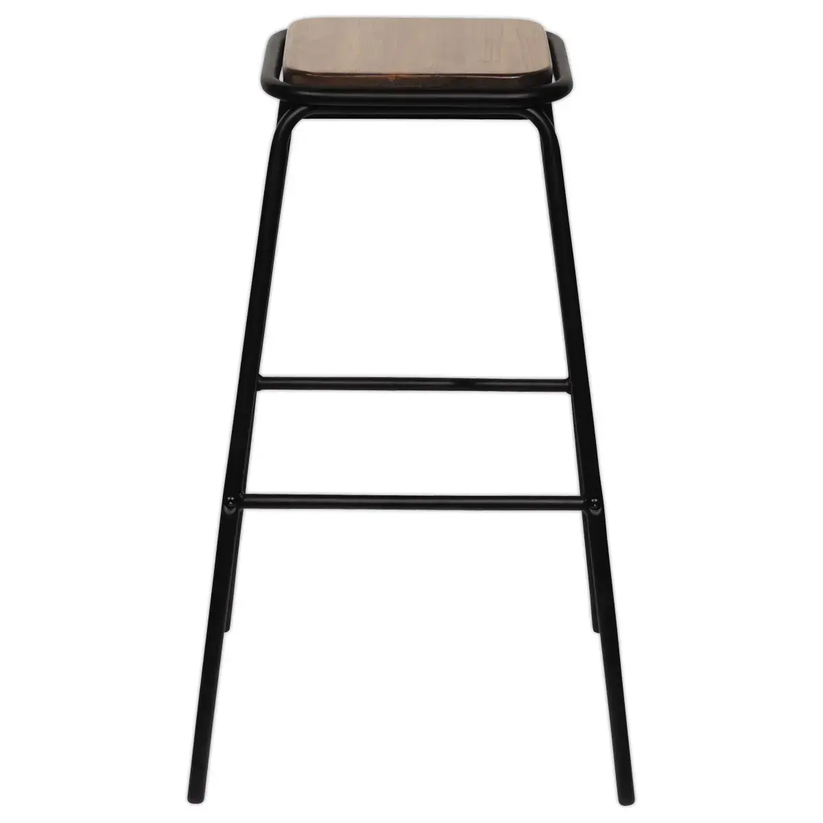 2  OSLO houten/zwart krukken 