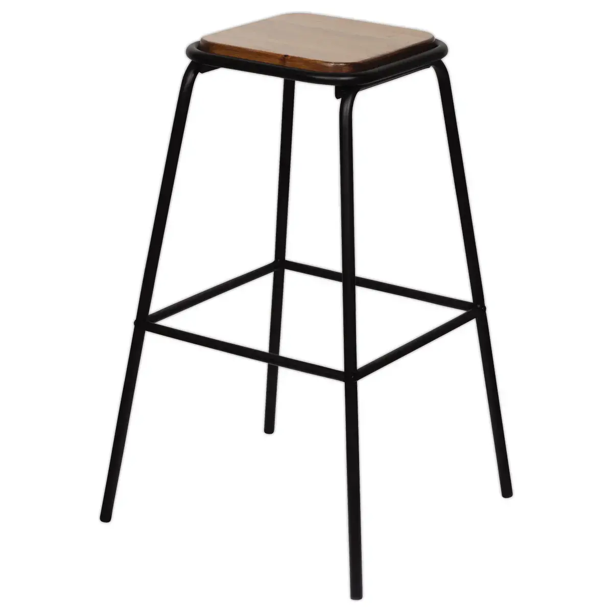 2 OSLO krukken hout/zwart gemonteerd