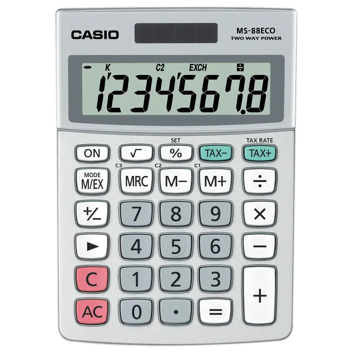 Casio MS-88ECO rekenmachine 8 cijfers