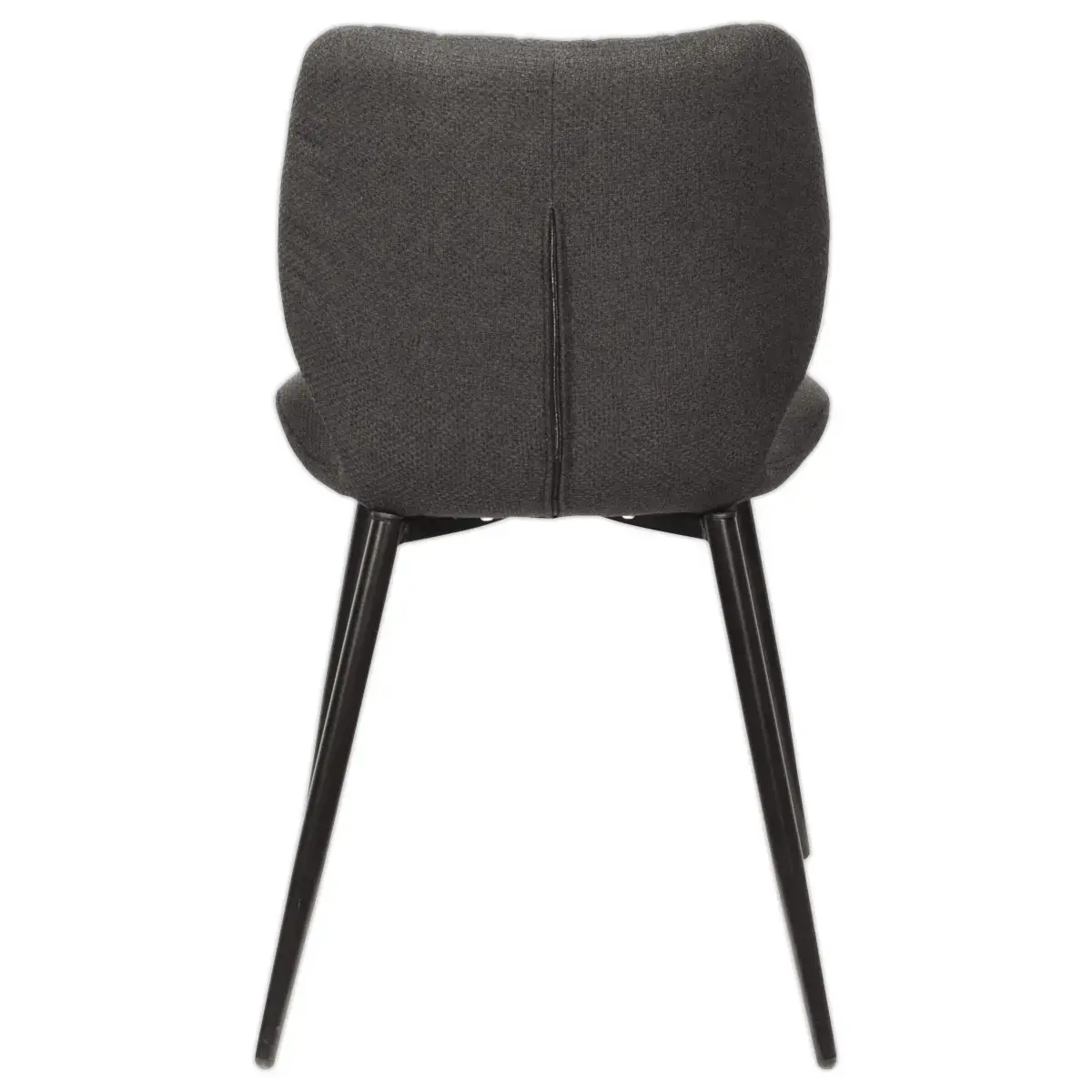 2  LINE stoelen met zwarte poten en antraciet zitting 