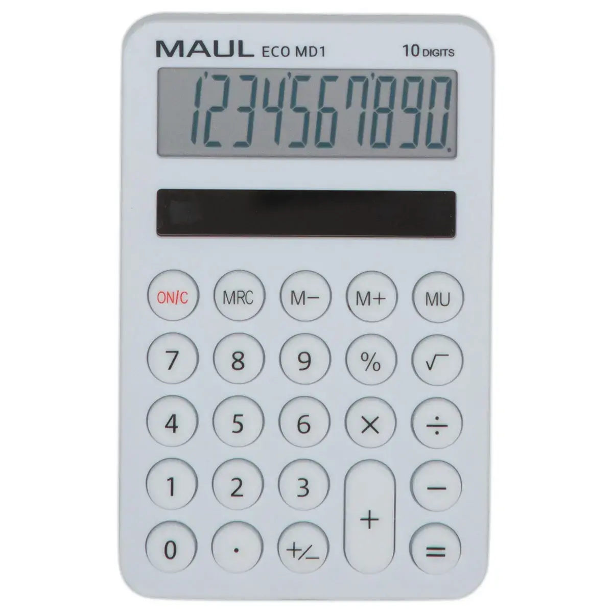 Zakrekenmachine Maul ECO DESIGN MD1 + zonne-energie 10 cijfers